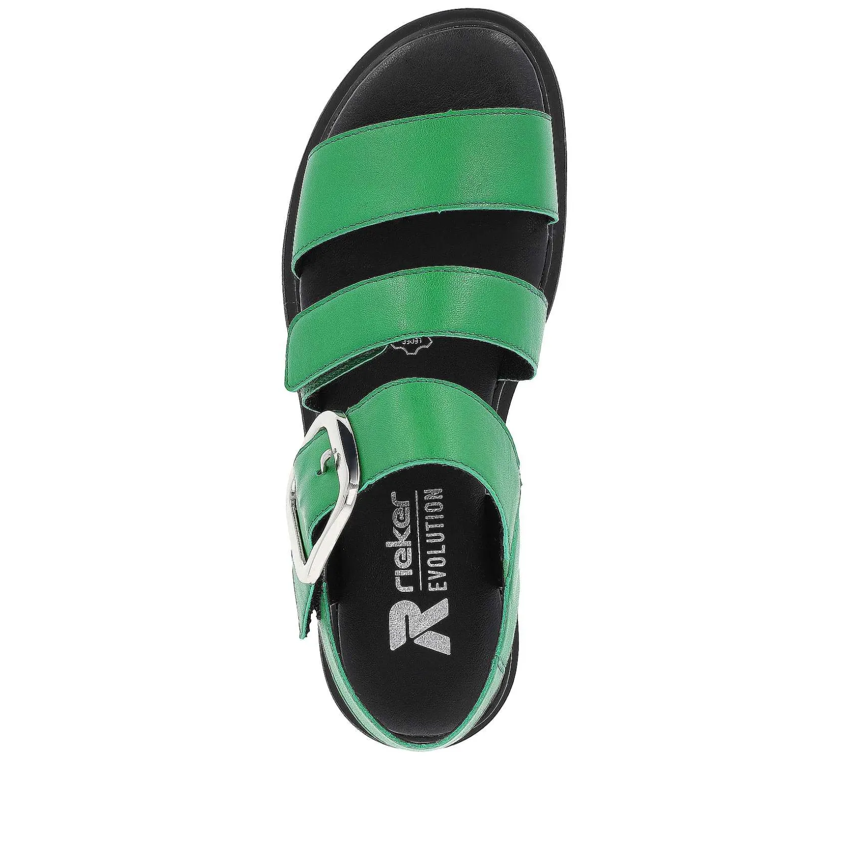 Rieker Colorful Styles-Women'S Strappy Sandals Emerald Green
