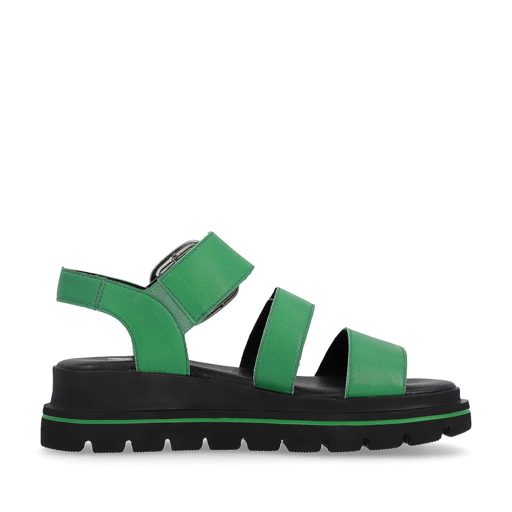 Rieker Colorful Styles-Women'S Strappy Sandals Emerald Green