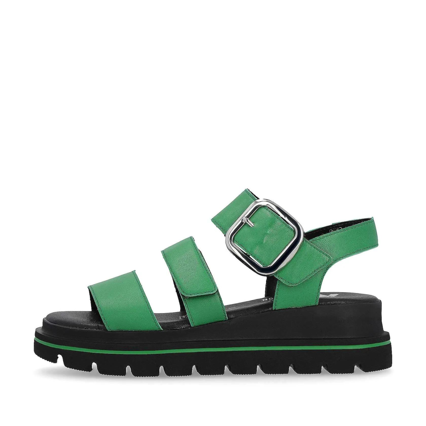 Rieker Colorful Styles-Women'S Strappy Sandals Emerald Green