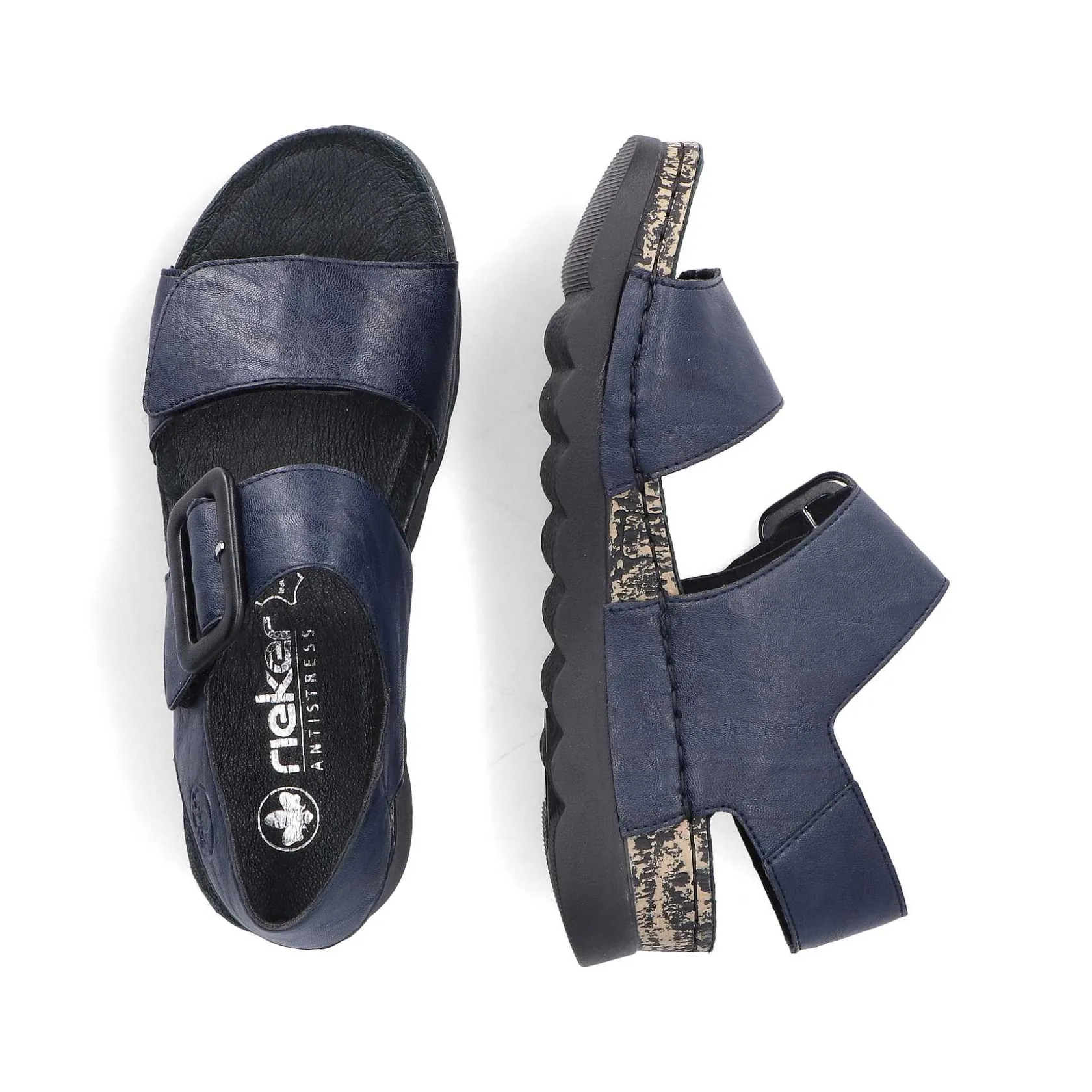 Rieker Sandals & Sandals-Women'S Strappy Sandals Steel Blue