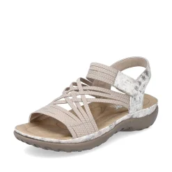 Rieker Sandals & Sandals-Women'S Strappy Sandals Cream Beige