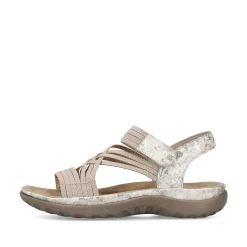 Rieker Sandals & Sandals-Women'S Strappy Sandals Cream Beige