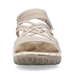 Rieker Sandals & Sandals-Women'S Strappy Sandals Cream Beige