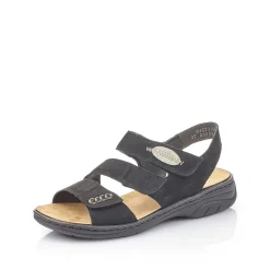 Rieker Sandals & Sandals-Women'S Strappy Sandals Jet Black