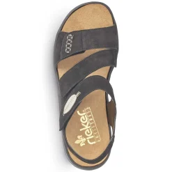 Rieker Sandals & Sandals-Women'S Strappy Sandals Jet Black