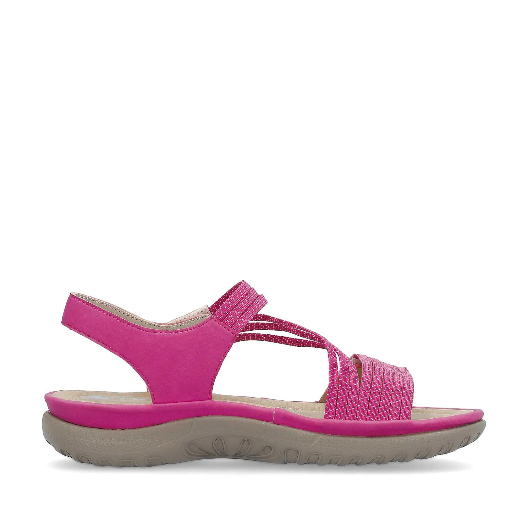 Rieker Colorful Styles-Women'S Strappy Sandals Pink