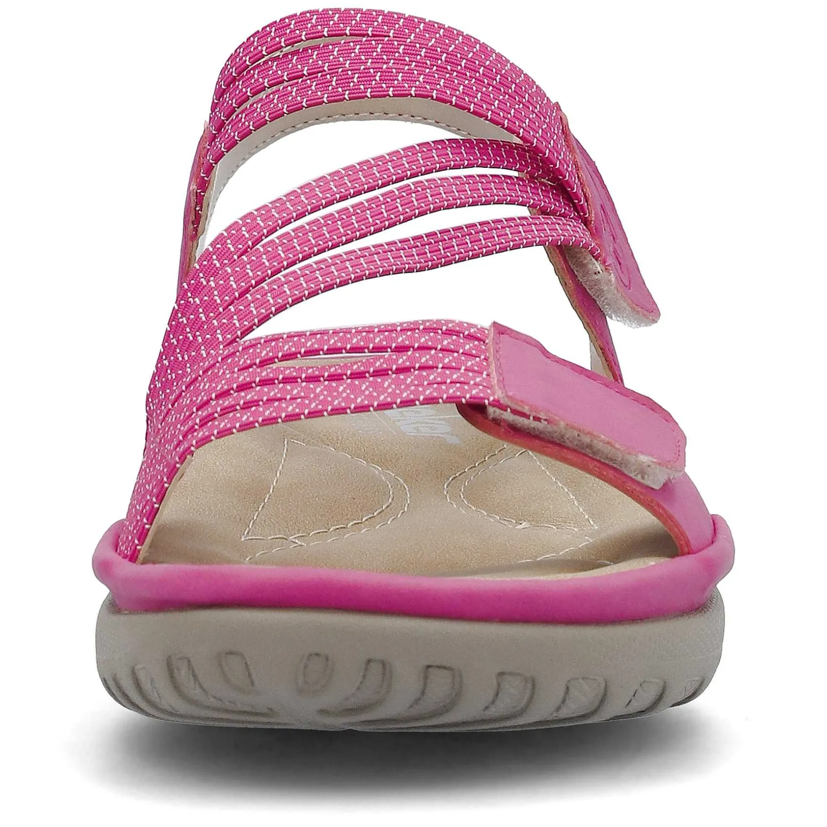 Rieker Colorful Styles-Women'S Strappy Sandals Pink