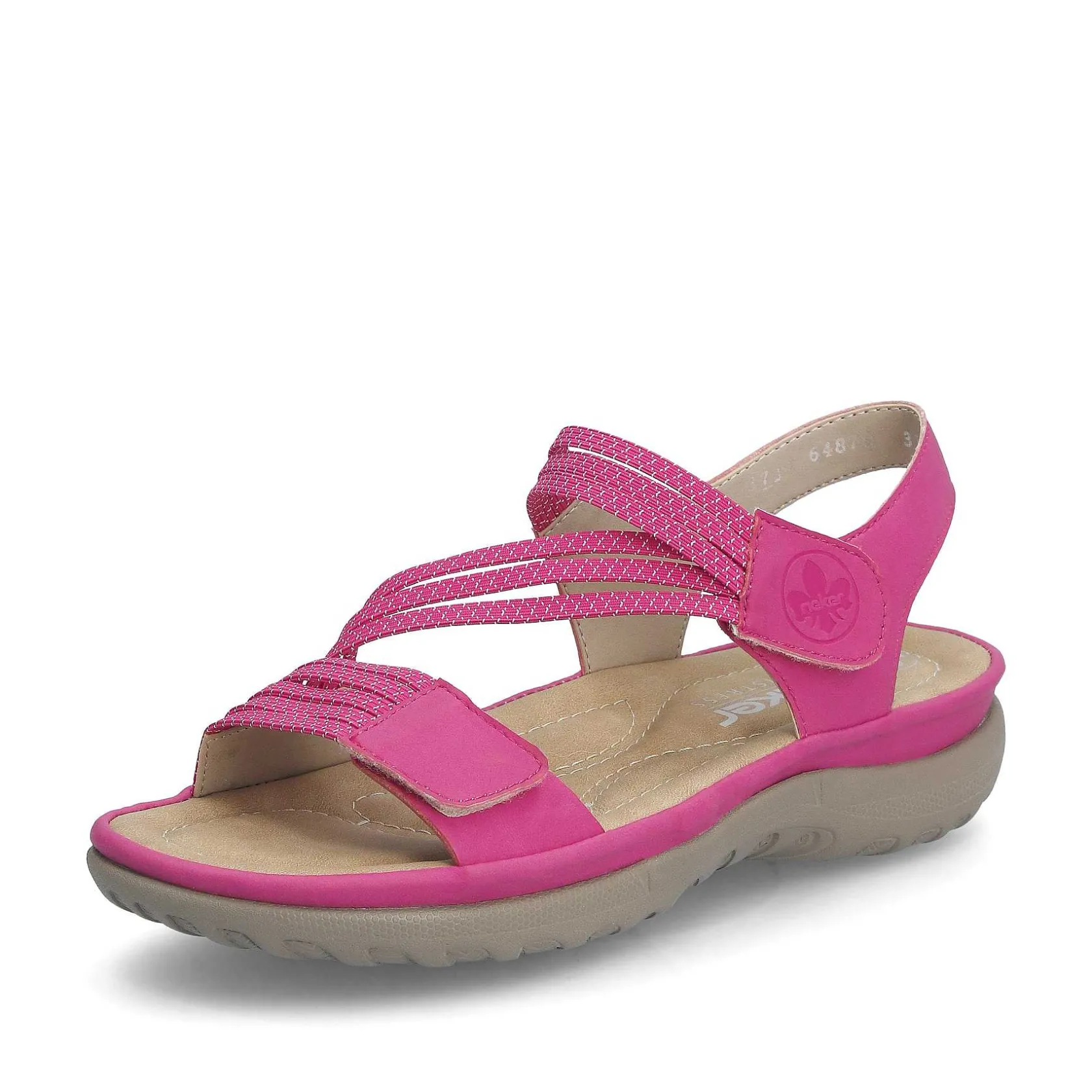 Rieker Colorful Styles-Women'S Strappy Sandals Pink