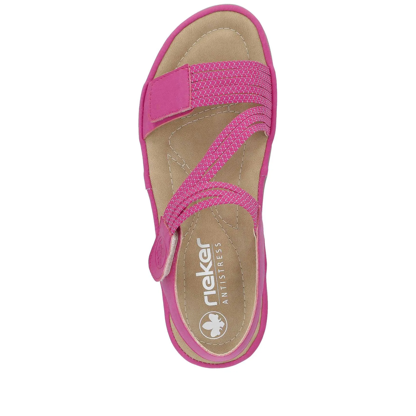 Rieker Colorful Styles-Women'S Strappy Sandals Pink