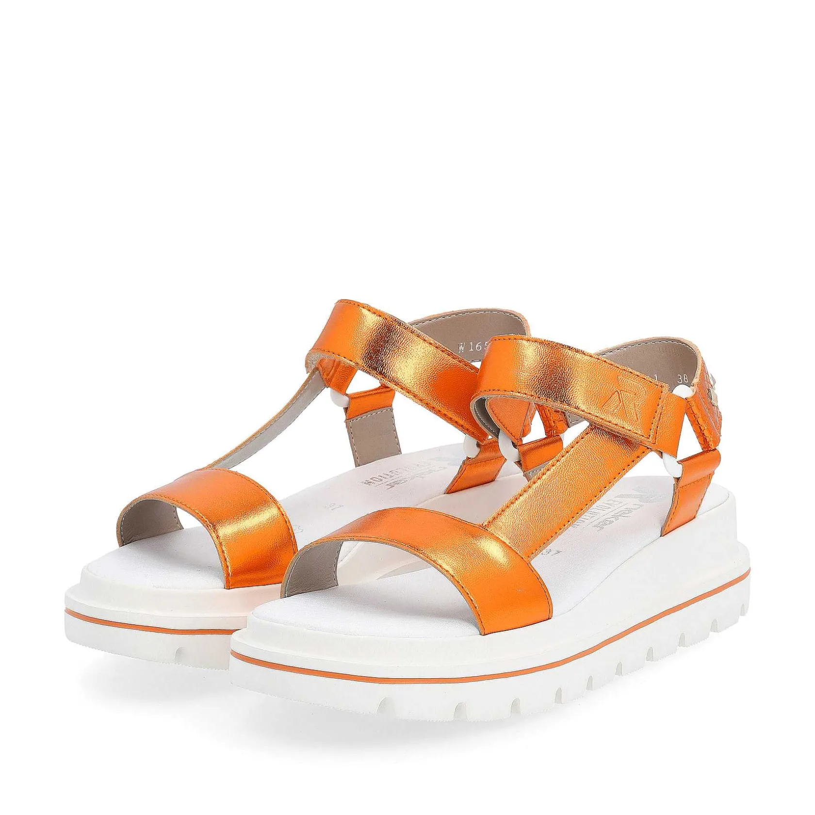 Rieker Colorful Styles-Women'S Strappy Sandals Amber