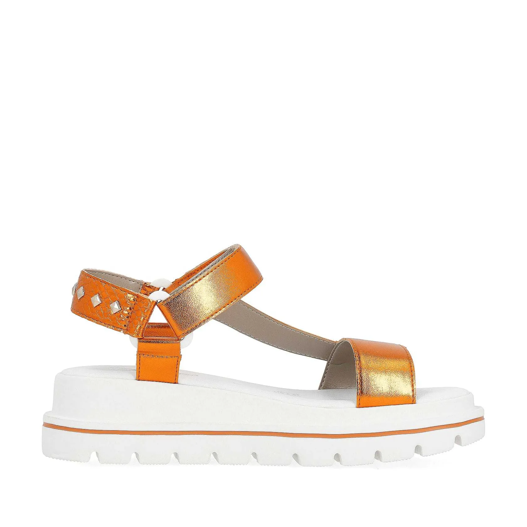 Rieker Colorful Styles-Women'S Strappy Sandals Amber