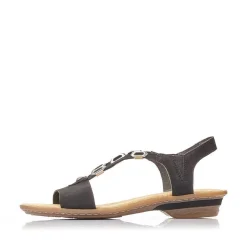 Rieker Sandals & Sandals-Women'S Strappy Sandals Jet Black