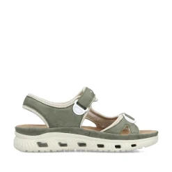 Rieker Sandals & Sandals-Women'S Trekking Sandals Green Grey