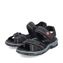 Rieker Sandals & Sandals-Women'S Trekking Sandals Asphalt Black
