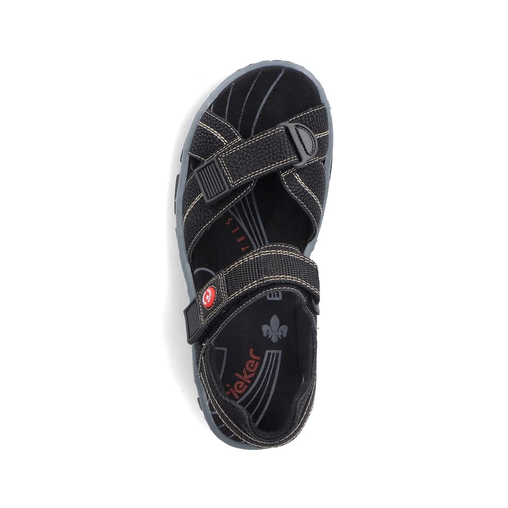 Rieker Sandals & Sandals-Women'S Trekking Sandals Asphalt Black