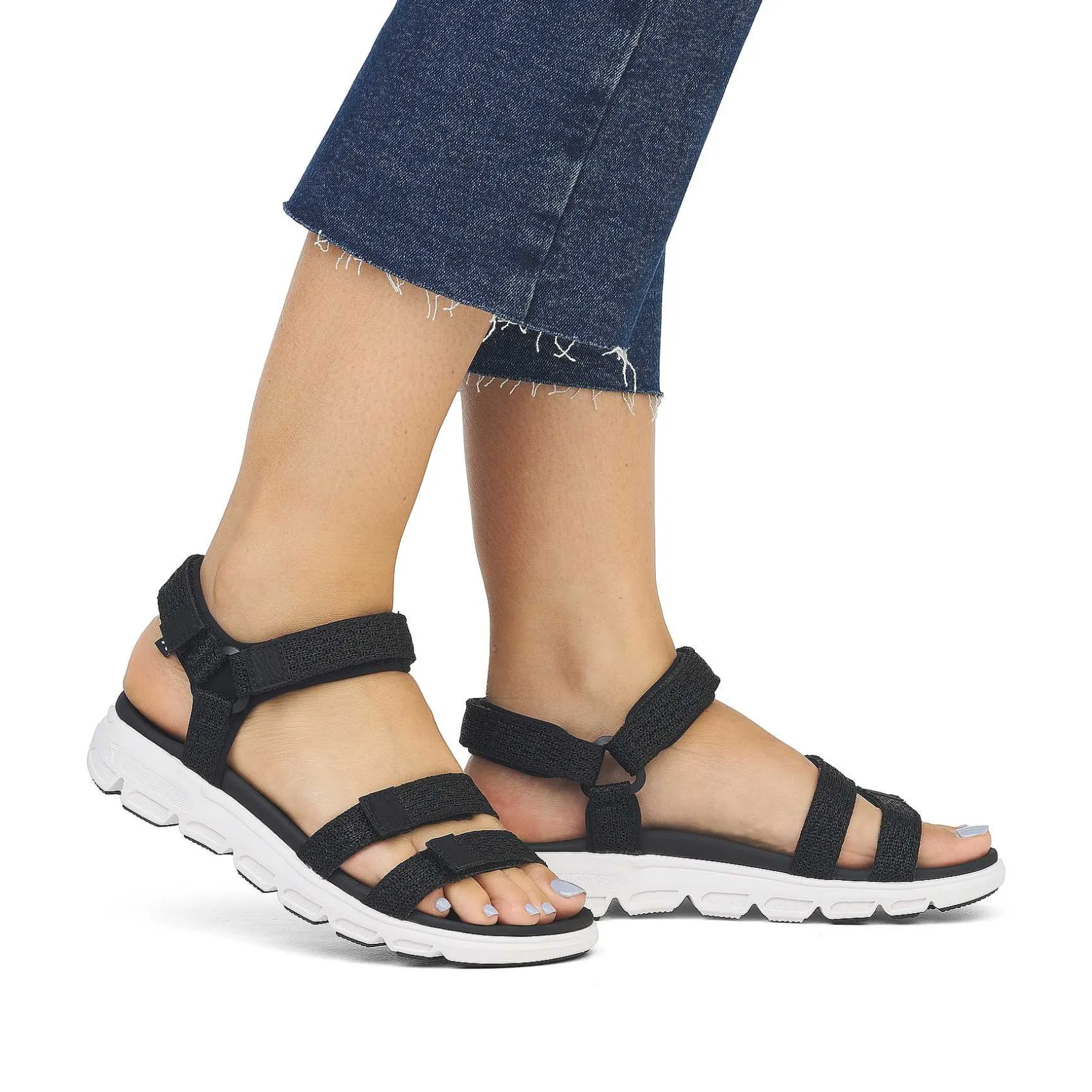 Rieker Sandals & Sandals-Women'S Trekking Sandals Deep Black