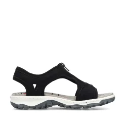 Rieker Sandals & Sandals-Women'S Trekking Sandals Jet Black