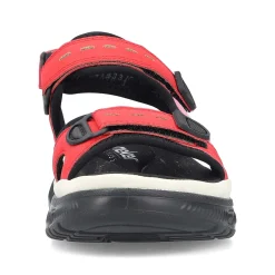 Rieker Colorful Styles-Women'S Trekking Sandals Fire Red