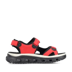 Rieker Colorful Styles-Women'S Trekking Sandals Fire Red