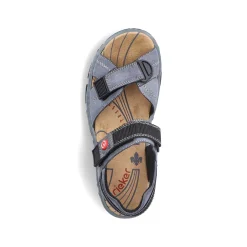 Rieker Sandals & Sandals-Women'S Trekking Sandals Blue Gray