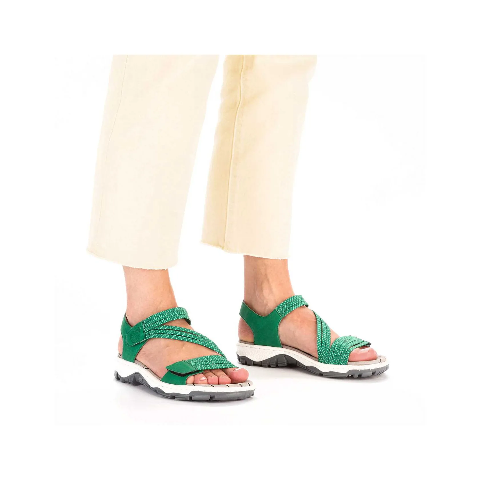 Rieker Colorful Styles-Women'S Trekking Sandals Grass Green