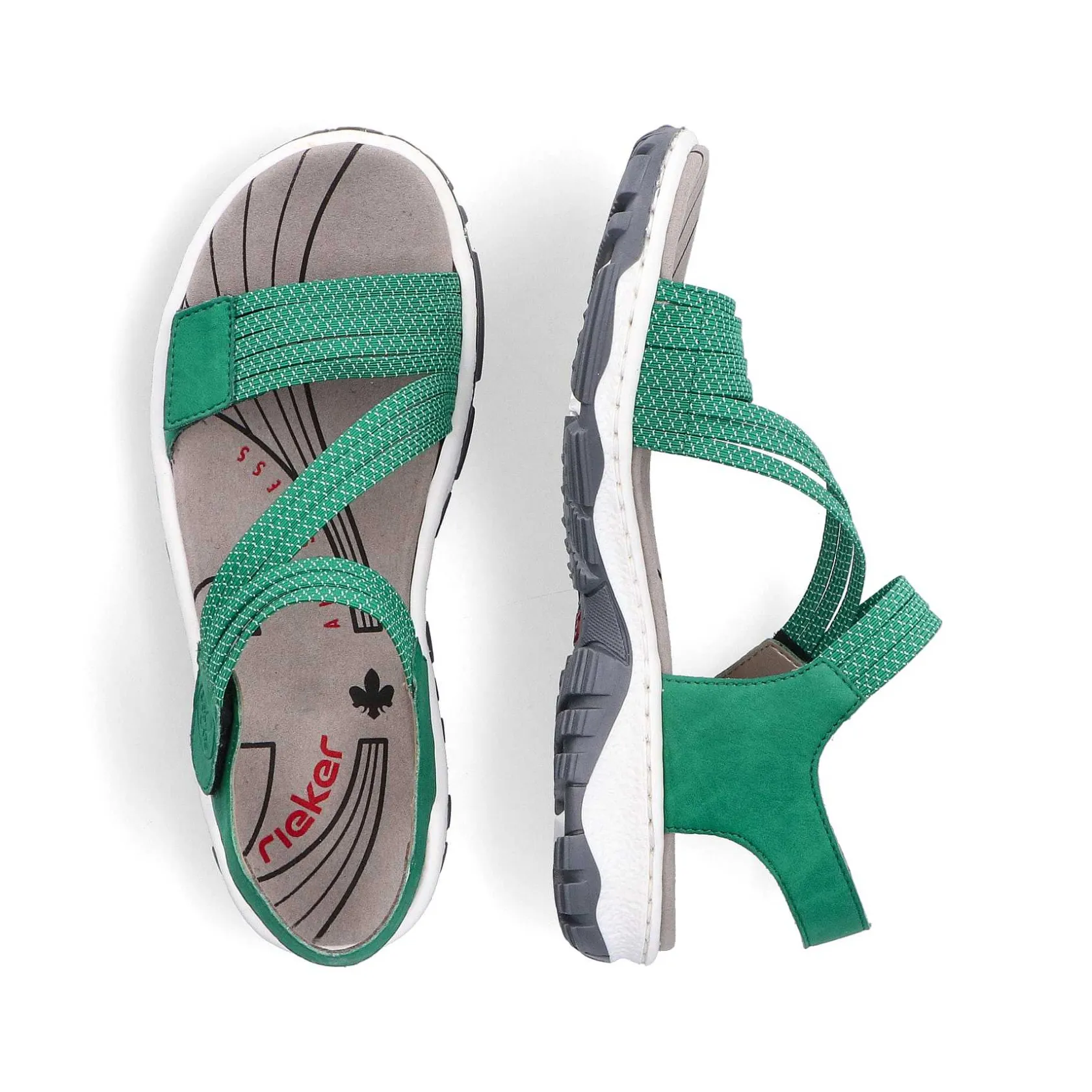 Rieker Colorful Styles-Women'S Trekking Sandals Grass Green