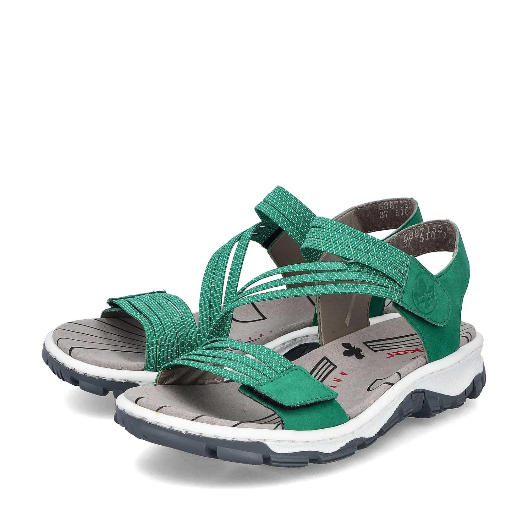 Rieker Colorful Styles-Women'S Trekking Sandals Grass Green