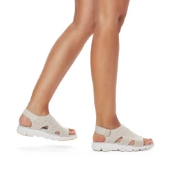 Rieker Sandals & Sandals-Women'S Trekking Sandals Cream Beige