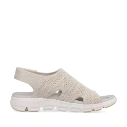 Rieker Sandals & Sandals-Women'S Trekking Sandals Cream Beige