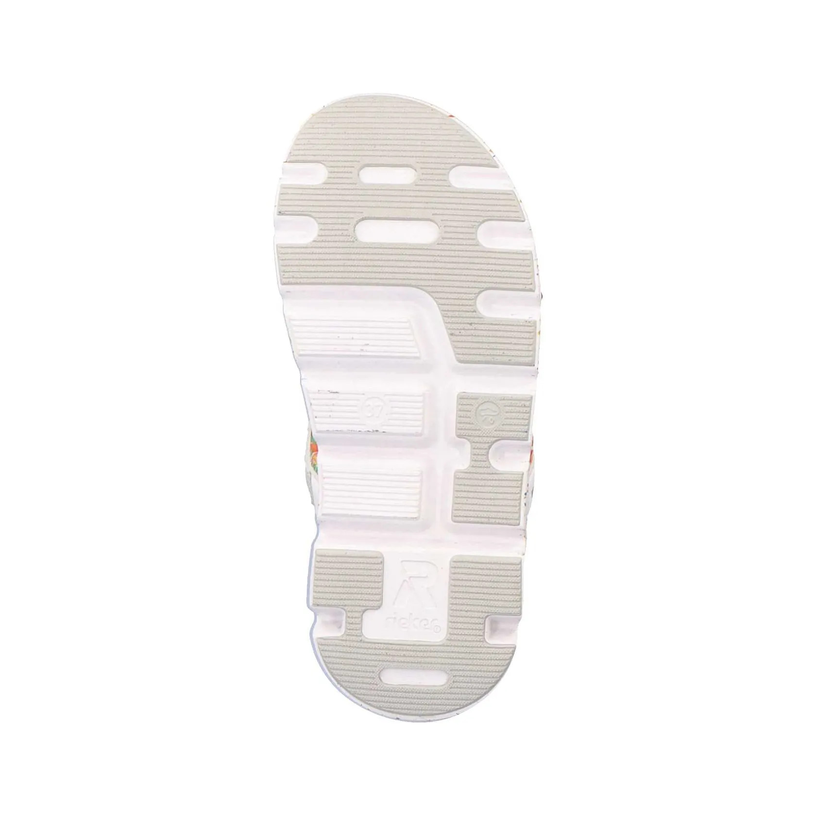 Rieker Sandals & Sandals-Women'S Trekking Sandals Swan-White Rainbow
