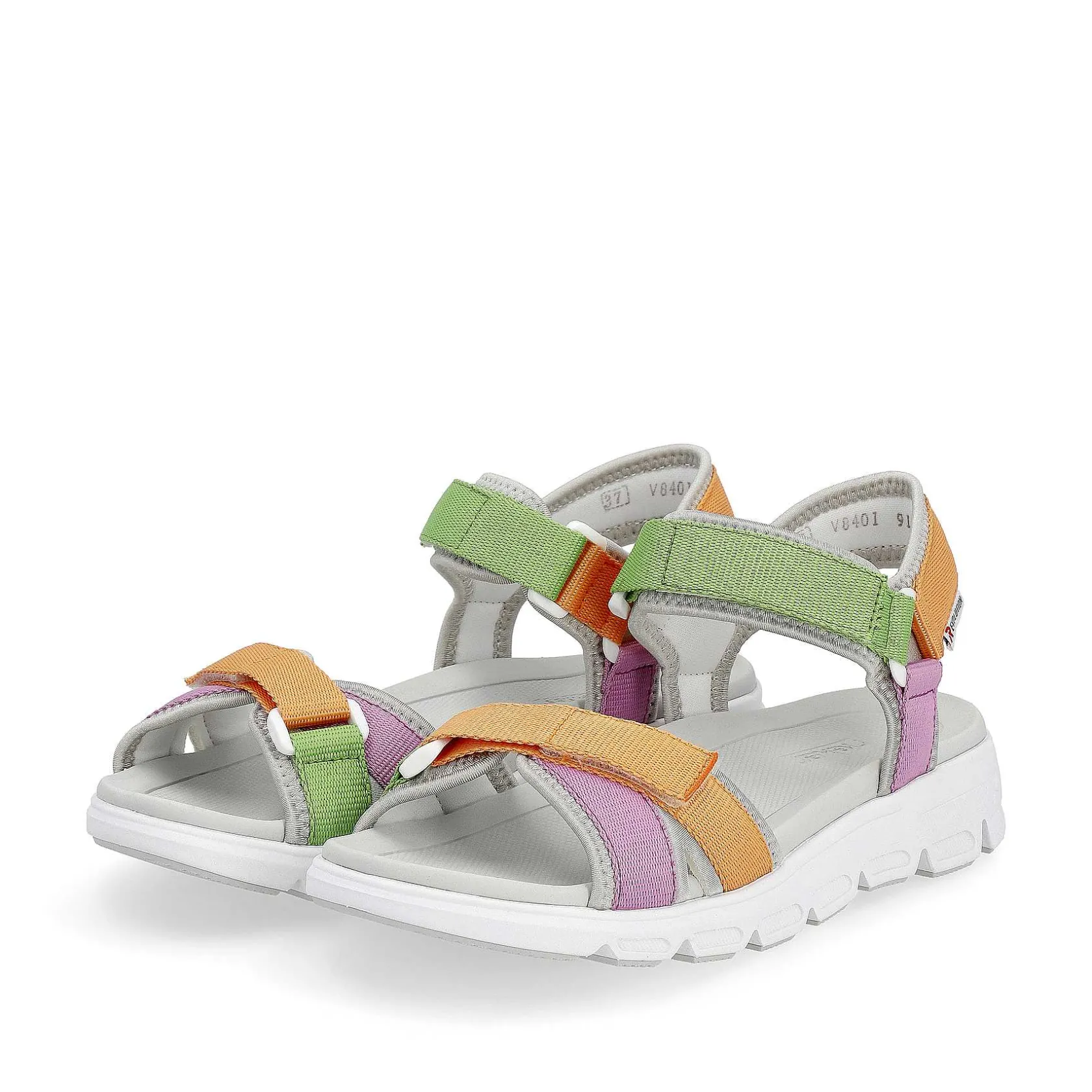 Rieker Colorful Styles-Women'S Trekking Sandals Multicolored