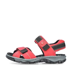 Rieker Colorful Styles-Women'S Trekking Sandals Fire Red