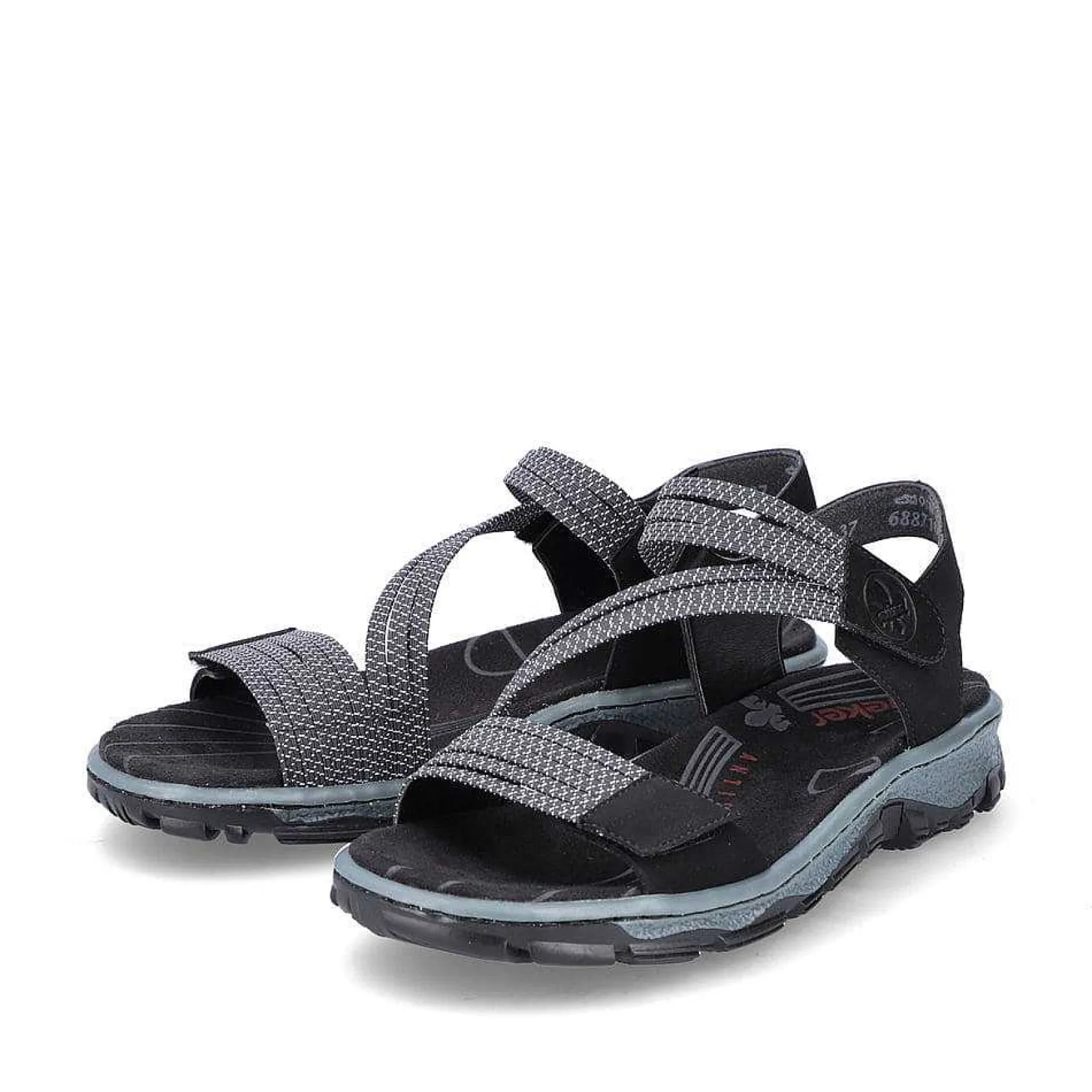 Rieker Sandals & Sandals-Women'S Trekking Sandals Graphite Black