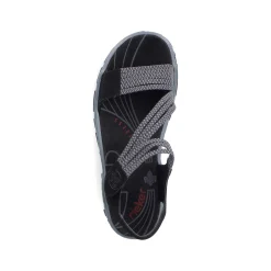 Rieker Sandals & Sandals-Women'S Trekking Sandals Graphite Black