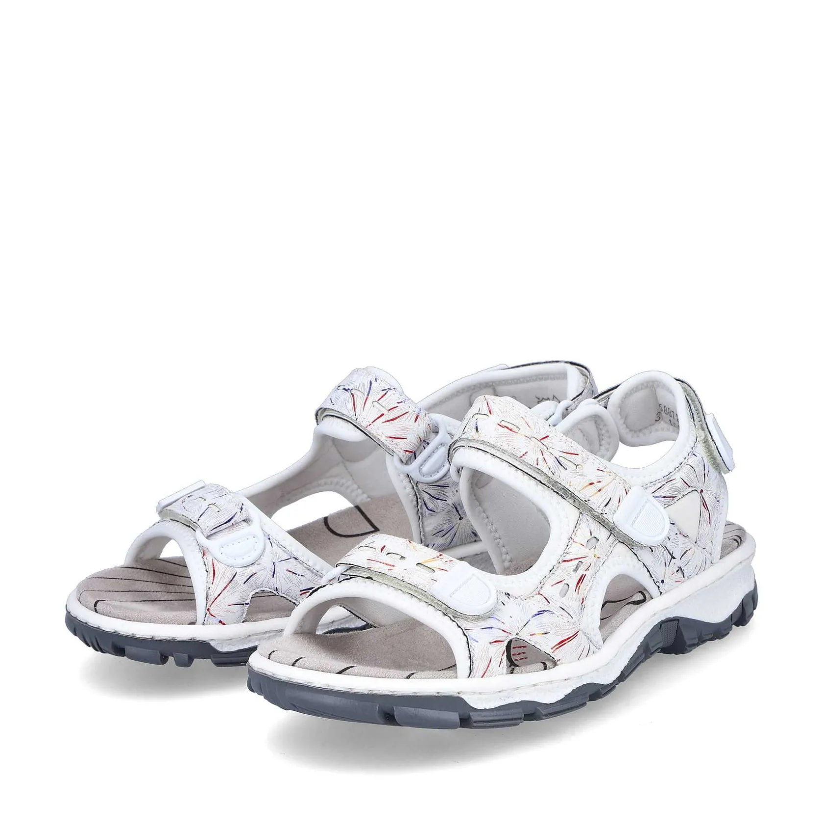 Rieker Sandals & Sandals-Women'S Trekking Sandals Pearl White-Multi