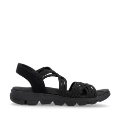 Rieker Sandals & Sandals-Women'S Trekking Sandals Midnight Black