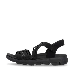Rieker Sandals & Sandals-Women'S Trekking Sandals Midnight Black