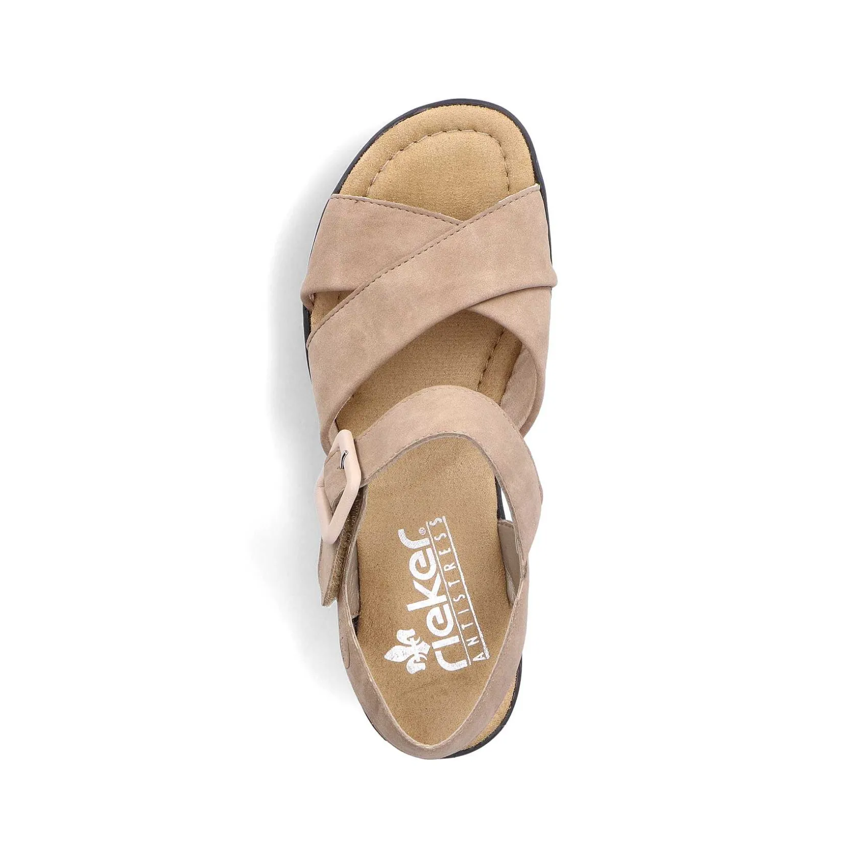 Rieker Heeled Shoes-Women'S Wedge Sandals Sand Beige