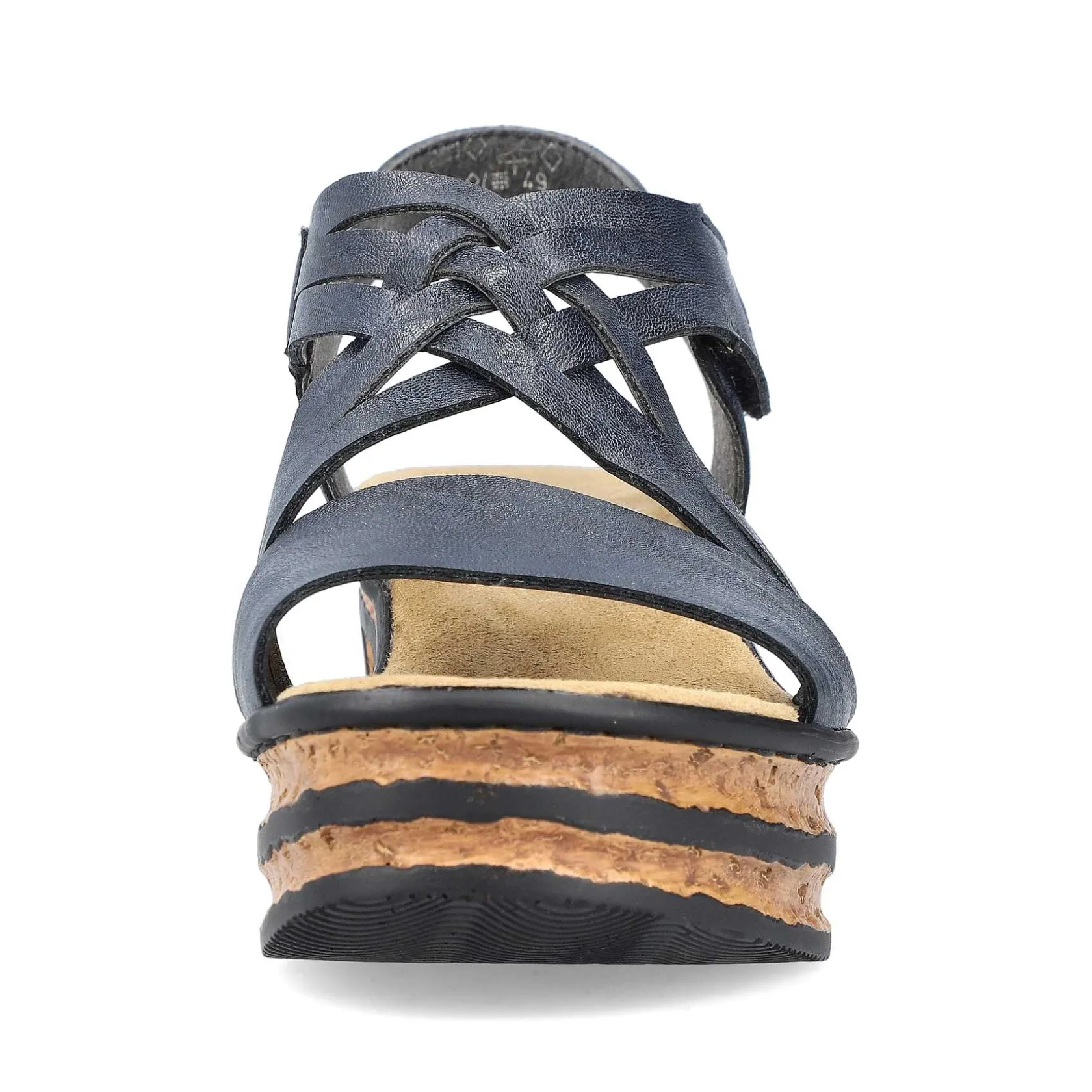 Rieker Heeled Shoes-Women'S Wedge Sandals Slate Blue