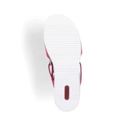 Rieker Summer Shoes-Women'S Wedge Sandals, Blood Pink