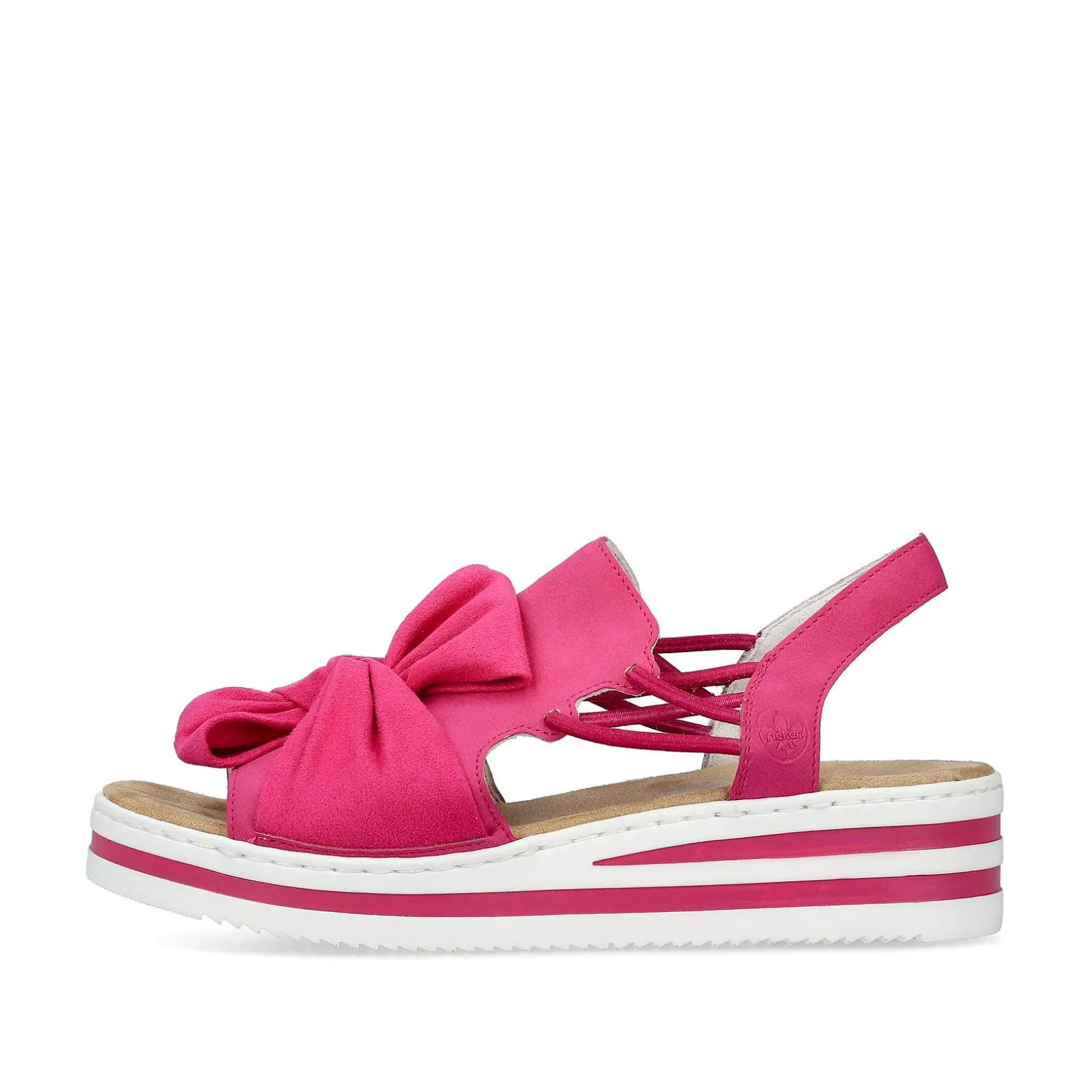 Rieker Summer Shoes-Women'S Wedge Sandals, Blood Pink