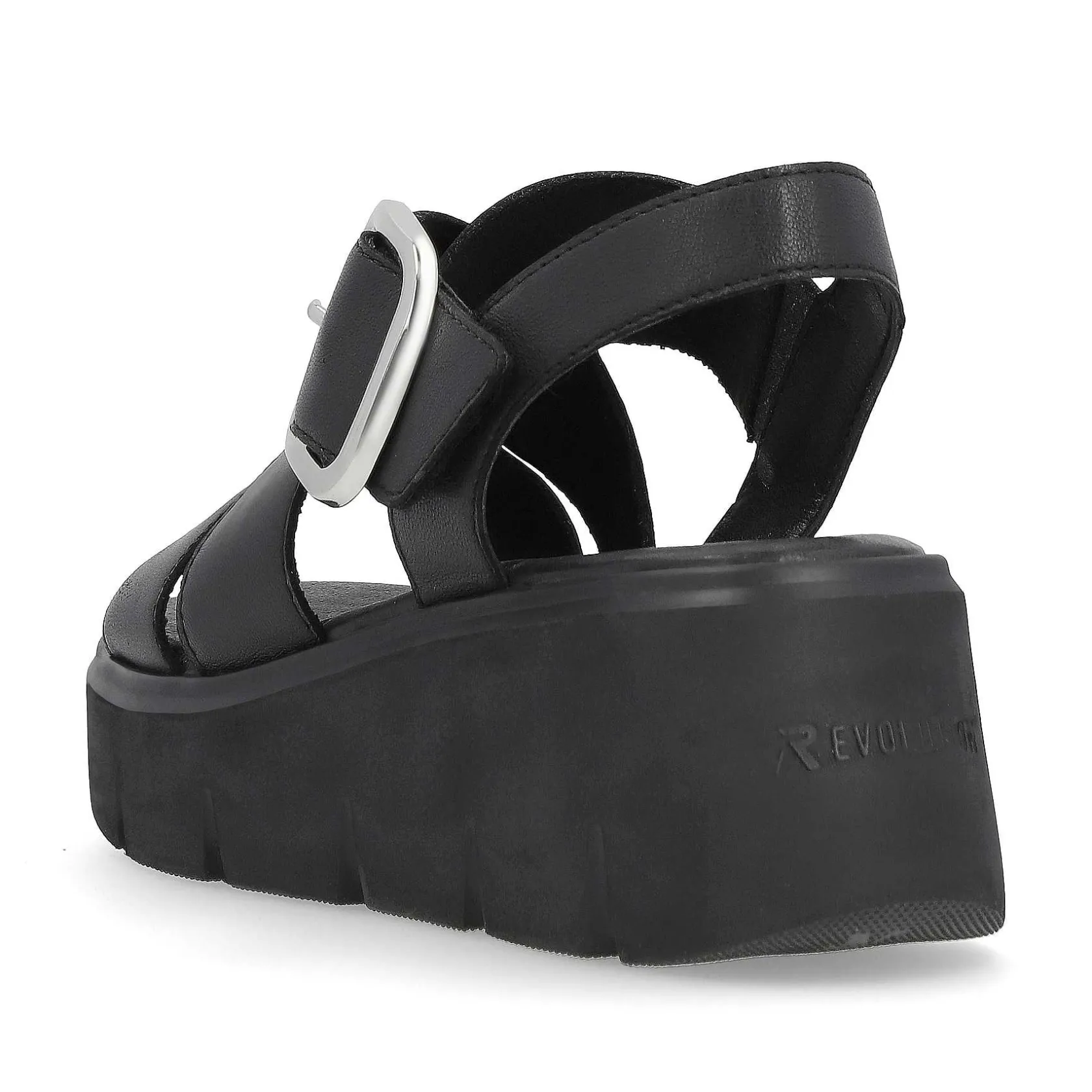 Rieker Heeled Shoes-Women'S Wedge Sandals Noir