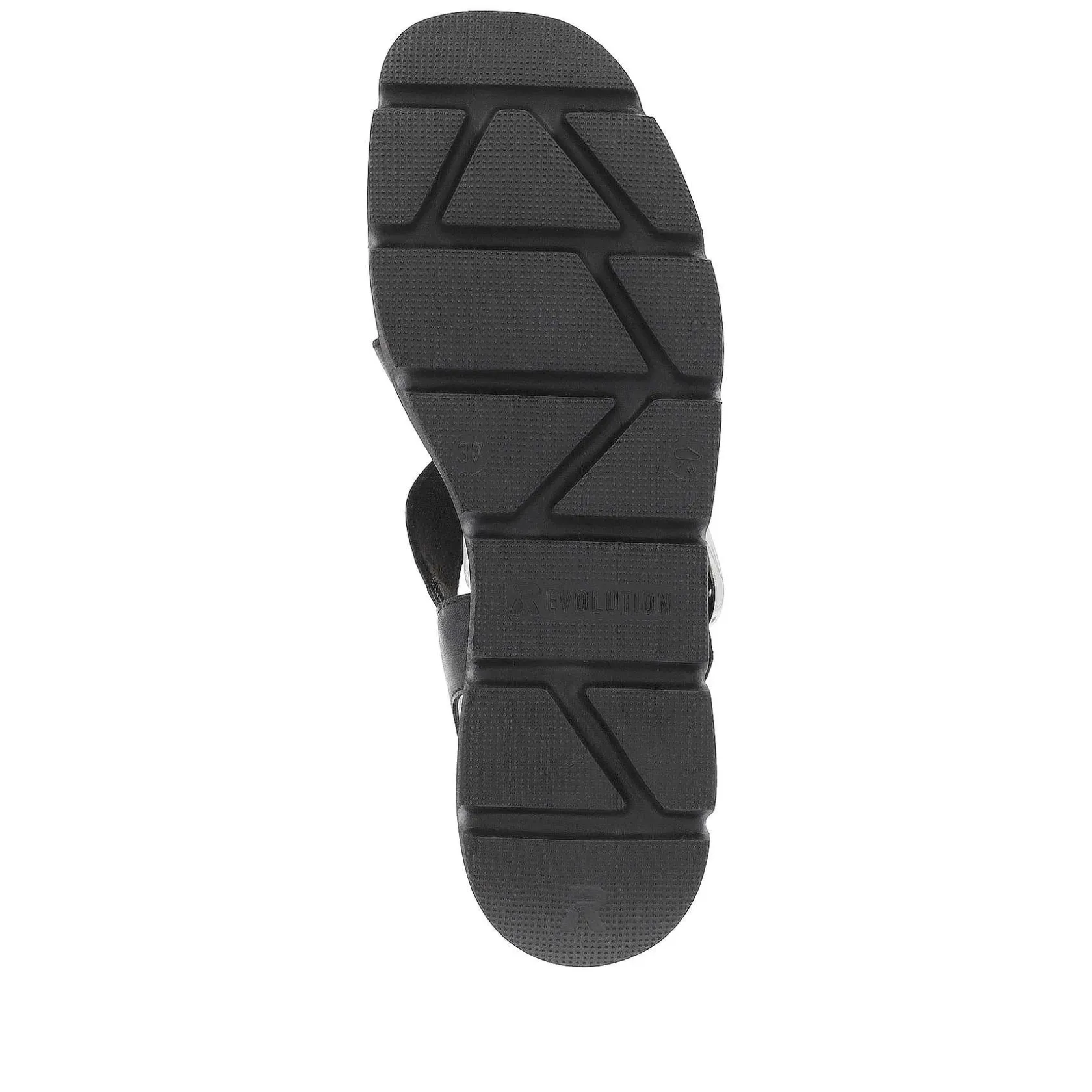Rieker Heeled Shoes-Women'S Wedge Sandals Noir