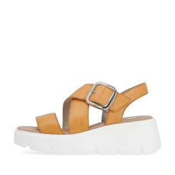 Rieker Heeled Shoes-Women'S Wedge Sandals Saffron