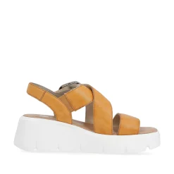 Rieker Heeled Shoes-Women'S Wedge Sandals Saffron