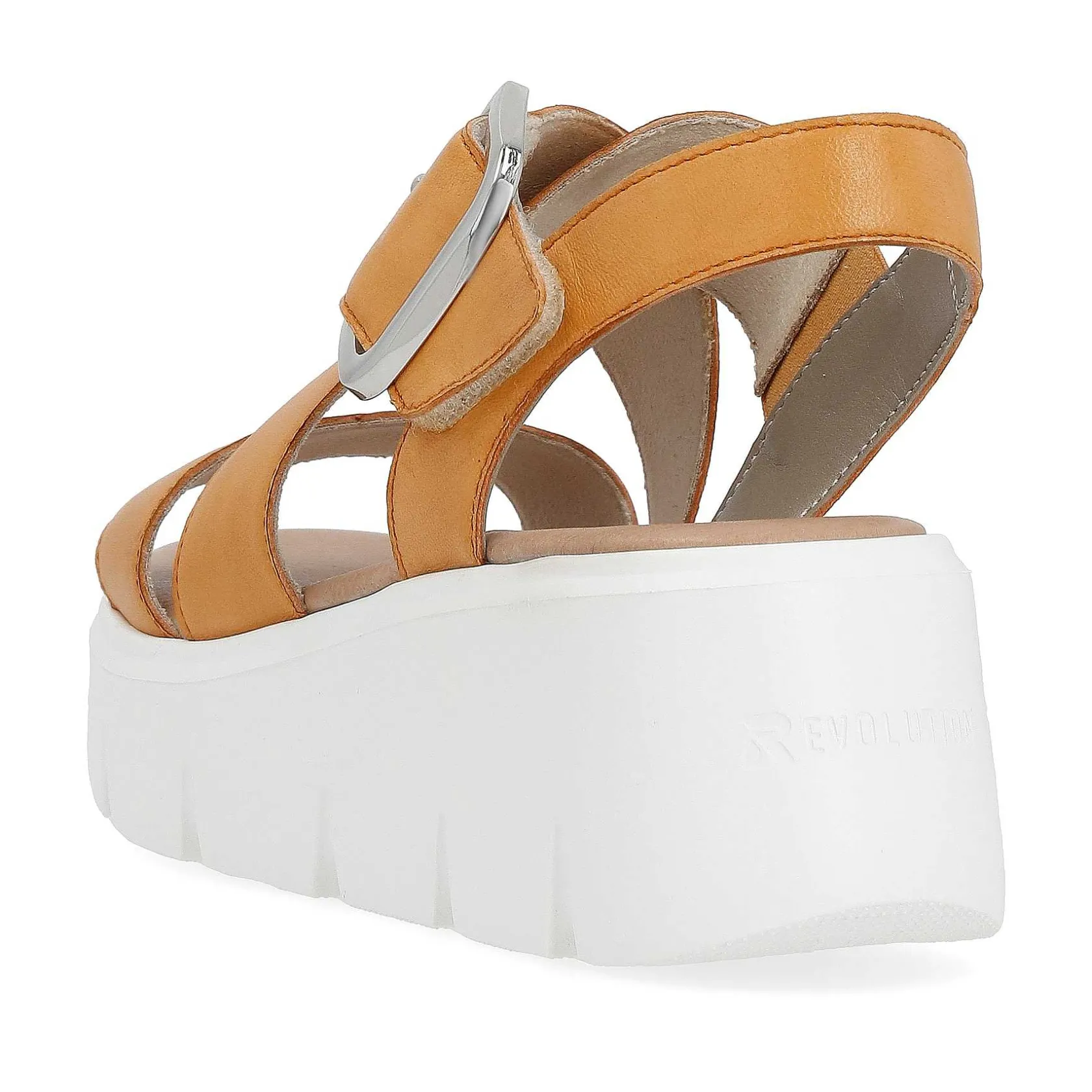 Rieker Heeled Shoes-Women'S Wedge Sandals Saffron