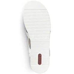 Rieker Heeled Shoes-Women'S Wedge Sandals Pearl White