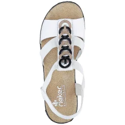 Rieker Heeled Shoes-Women'S Wedge Sandals Pure White