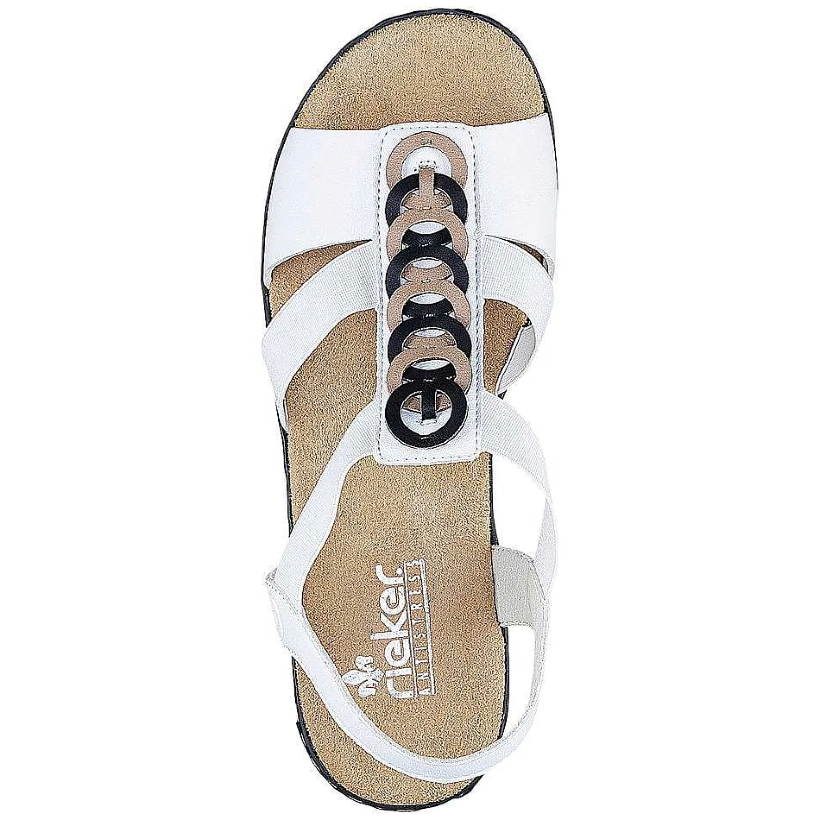 Rieker Heeled Shoes-Women'S Wedge Sandals Pure White