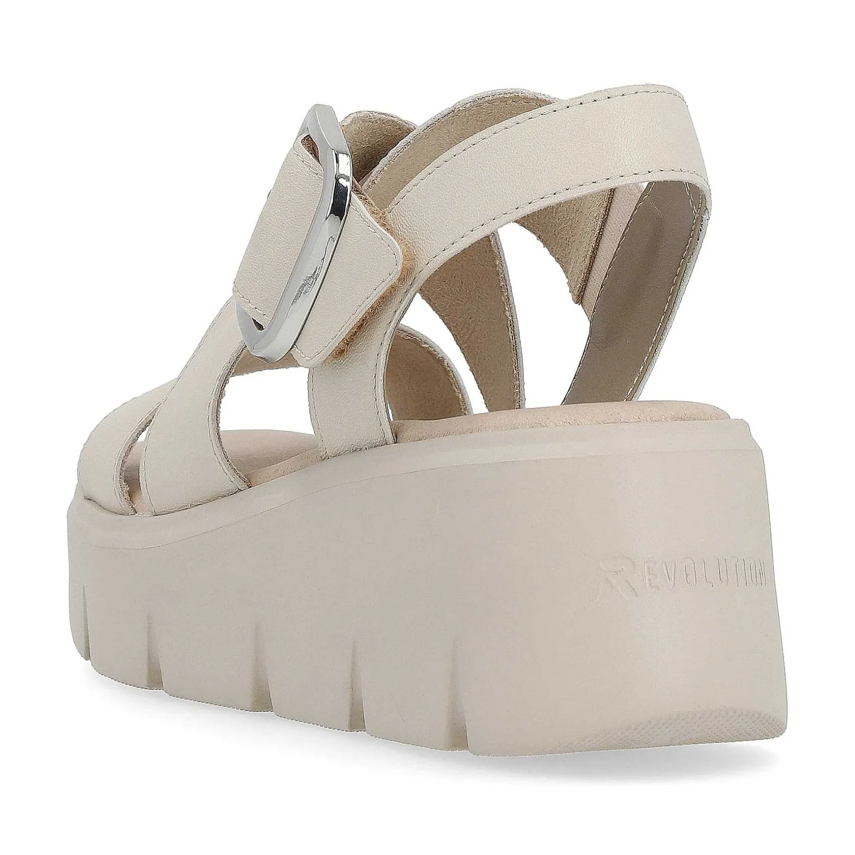 Rieker Heeled Shoes-Women'S Wedge Sandals Sand Beige